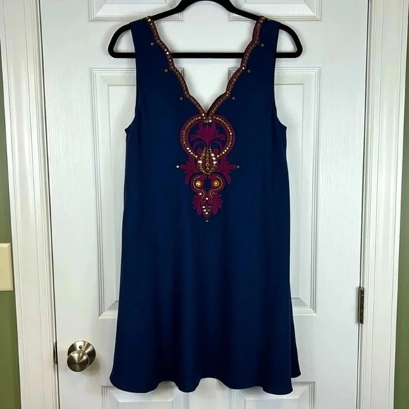 NWT Lilly Pulitzer navy Owen dress sz sm - Picture 3 of 9